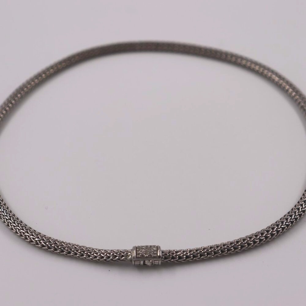John Hardy Classic Chain Necklace with Diamonds
